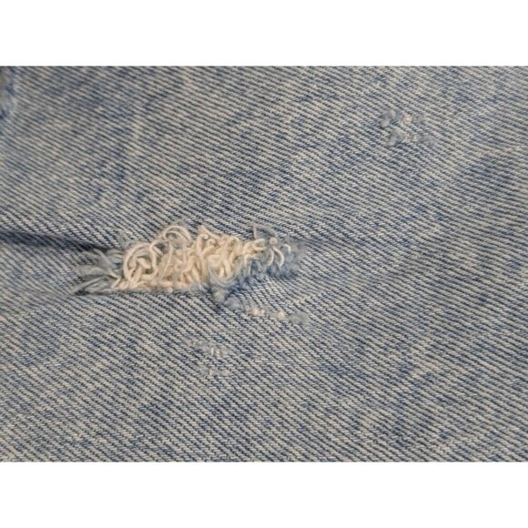 Levi's 501 Jean Shorts Womens 18W High Rise Raw Hem Distressed Cutoff Style - Picture 16 of 16